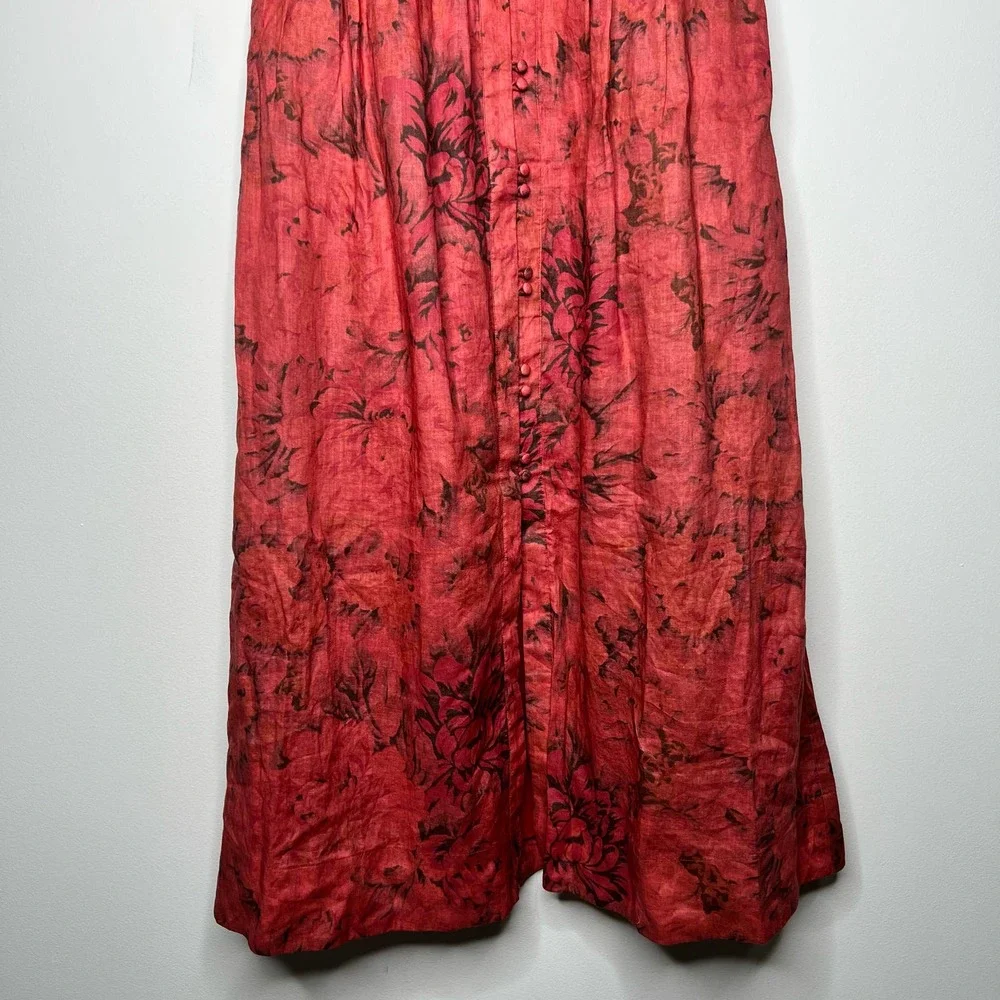 Sea New York Red Floral Maxi Dress - Picture 5 of 9